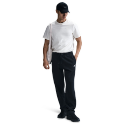 Men Pants - Nike Club Brushed Fleece - Black-Black