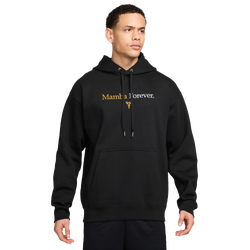 Men Hoodies - Nike Kobe Forever Fleece - Black-University Gold