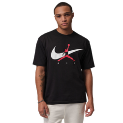 Men T-Shirts - Jordan Brooklyn Jm Gfx Tee - Black-White