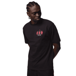 Men T-Shirts - Jordan Diner GFX Tee - Black-White-(University Red)