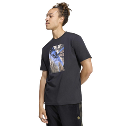 Men T-Shirts - adidas Tongue Label Pi Tee - Black