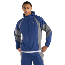 Men Jackets - New Balance Absorb Woven Jacket - Oyster Blue