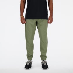 Men Pants - New Balance Active Woven Pant - Dark Olive-Dark Olive