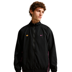 Men Track Tops - Nike Tuned - Black-Black-Pinksicle