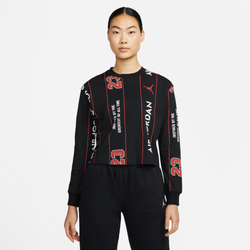 Women T-Shirts - Jordan Jumpman Classic 40 Longsleeve - Black-Black-Black