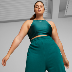 Women Sport Bras/Sport Vests - Puma Crop - Malachite