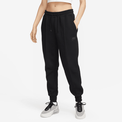 Women Pants - Nike Tech Fleece Mid Rise Joggers - Black