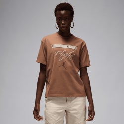 Women T-Shirts - Jordan Oversized Graphic Tee - Archaeo Brown