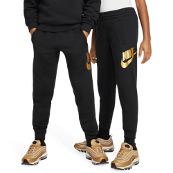 Grade School Pants - Nike Air Pant - Black-Metallic Gold