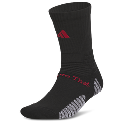Unisex Socks - adidas Anthony Edwards Crew Socks 1Pair - Black-Pure Ruby