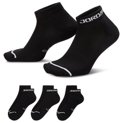 Unisex Socks - Jordan Everyday Elevated No Show Socks 3Pk - Black-(White)