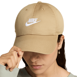 Unisex Caps - Nike Unstructured Futura Swoosh Club Cap - Parachute Beige-(White)