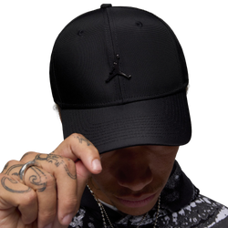 Unisex Caps - Jordan Rise Cap Unstructured Metallic Jumpman - Black-Black