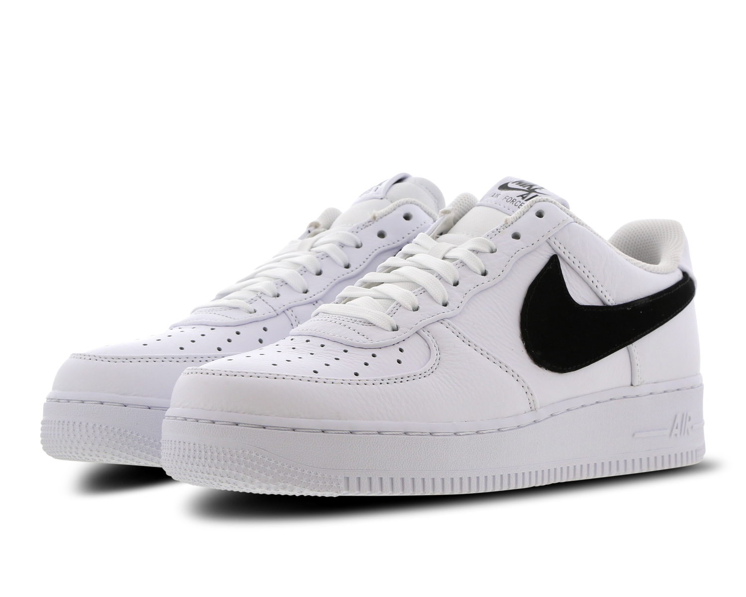 white nike air force 1 with black tick