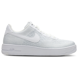 Men Shoes - Nike Air Force 1 Low Flyknit - Black-Pure Platinium-White