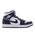 Jordan 1 Mid - Homme Chaussures White-Obsidian-White