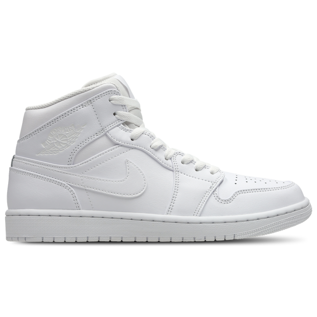 Air Jordan 1 Mid Shoes - White - 554724-136