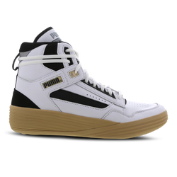 Men Shoes - Puma Clyde All-pro Kuzman Mid - White-Pebble