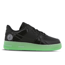 Men Shoes - Nike Air Force 1 React - Black-Black-Barely Green