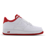 White-White-Red- C-NK AF1'SEMI BASIC'WHT/RED