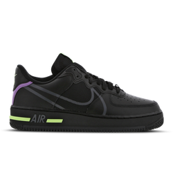 Men Shoes - Nike Air Force 1 React - Black-Grey-Volt