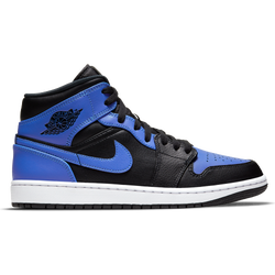 Uomo Scarpe - Jordan 1 Mid - Black-Hyper Royal-White