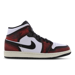 Men Shoes - Jordan 1 Mid - Black-Infrared 23-White