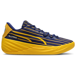 Heren Schoenen - Puma All-pro Nitro Pinstripes - Elektro Blue-Sport Yellow