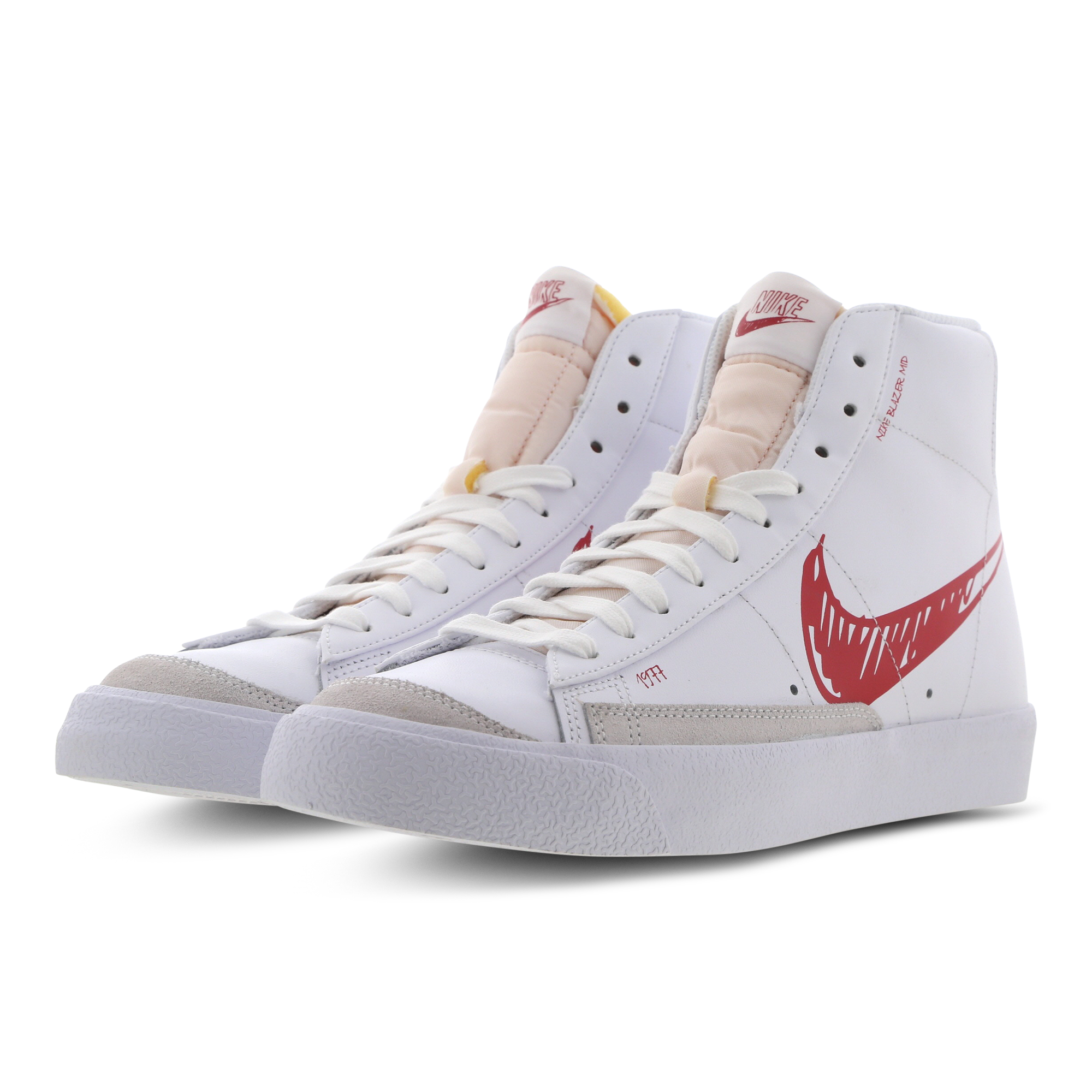 nike blazer red and white