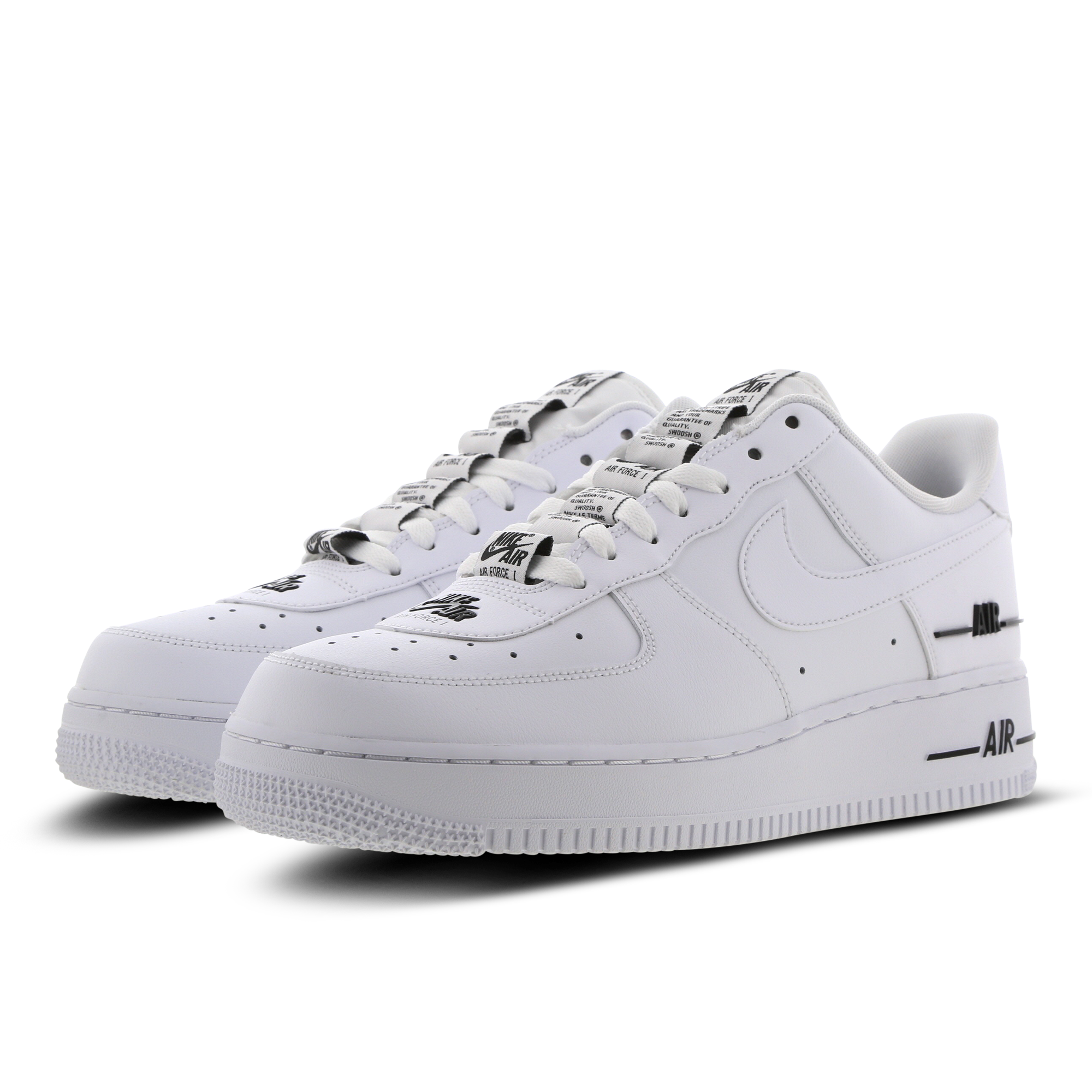 foot locker all white air force ones