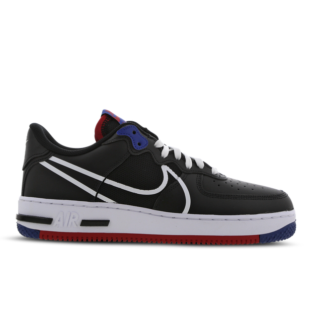 Nike Air Force 1 Low React Black White Gym Red Gym Blue - CT1020-001