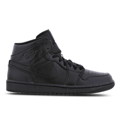 Men Shoes - Jordan 1 Mid - Black-Black-Black