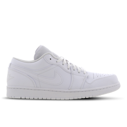 Men Shoes - Jordan 1 Low - White-White-White