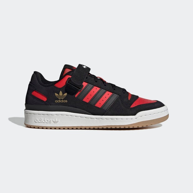 adidas Forum Low Core Black Core Black Vivid Red - HR1942
