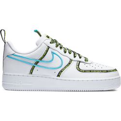 Men Shoes - Nike Air Force Level 1 07 - White-Blue Fury-Black