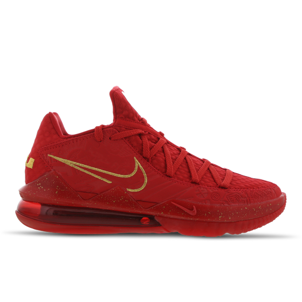 Buty do koszykówki LeBron 17 Low PH - Czerwony - CD5008-600