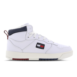 Men Shoes - Tommy Jeans Mid Leather - White-White