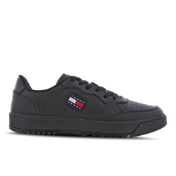 Men Shoes - Tommy Jeans Leather - Black-Black