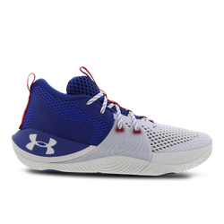 Men Shoes - Under Armour Embiid - White-Royal-White