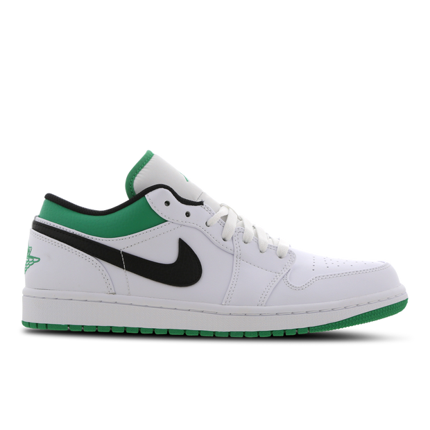 Jordan 1 Low White Lucky Green Black - 553558-129