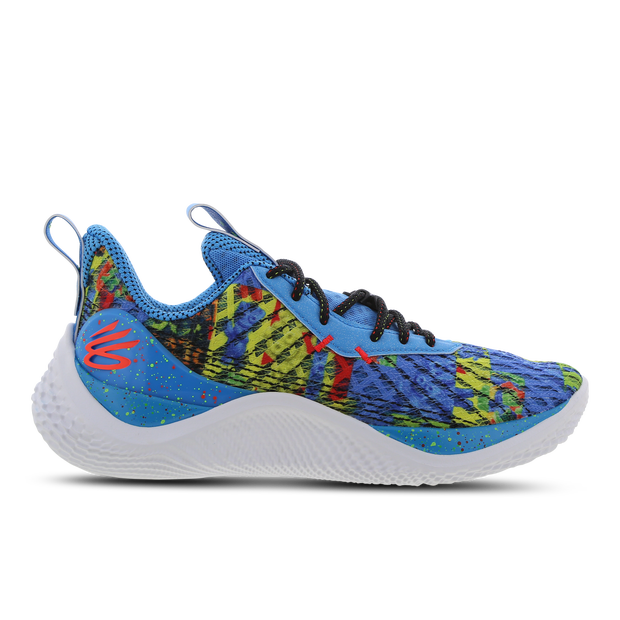 Under Armour Unisex Basketbalschoenen Curry Flow 10 "Sour Then Sweet" Capri/Geel Ray/Bolt Rood 44.5