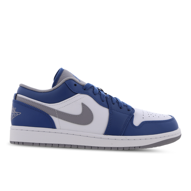 Air Jordan 1 Low 'True Blue Cement' - 553558-412