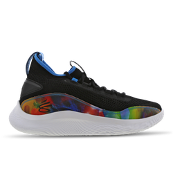 Men Shoes - Under Armour Curry 8 - Black-White-White