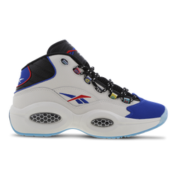 Homme Chaussures - Reebok Question Mid - Chalk-Core Black-Vector Blue