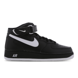 Homme Chaussures - Nike Air Force 1 Mid - Black-White-Black