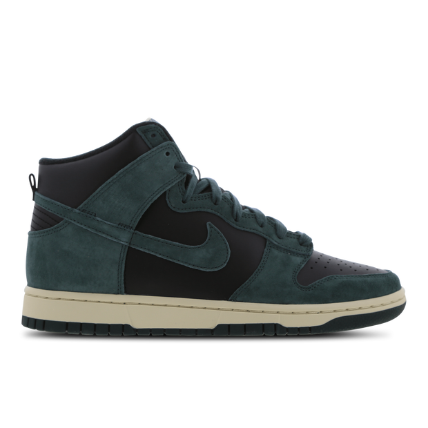 Nike Men's Dunk High Retro Premium Sneakers in Black/Faded Spruce Black - DQ7679-002