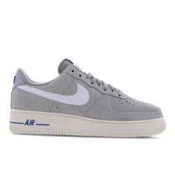 Men Shoes - Nike Air Force 1 - Lt Smoke Grey-White-Hyper Royal