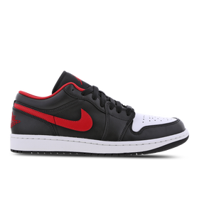 1 Low - Men - Black / Fire Red / White