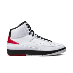 Men Shoes - Jordan Retro 2 - White-Varsity Red-Black