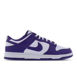 Men Shoes - Nike Dunk Low Retro - White-Court Purple-Total Orange